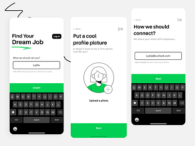 DreamJob - Job finding app UI