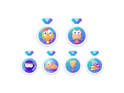 Art Quiz. Medals android application design game icons illustration interface ios mobile app mobiledevelopment vector web development