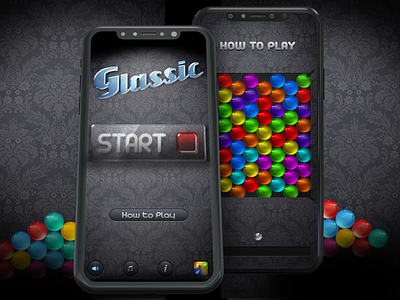 Glassic app android application design game interaction interface ios mobile tile matching ui ux
