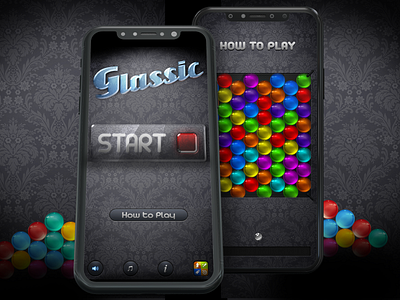 Glassic app android application design game interaction interface ios mobile tile matching ui ux