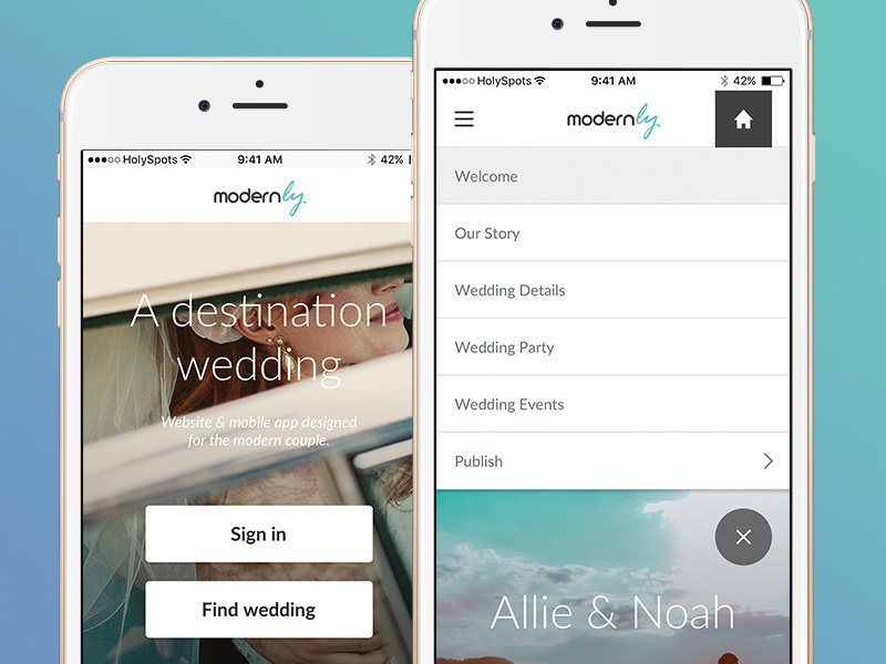 Modernly wedding design. interface mobileapplication mobileadevelopment. mobileapp webdevelopment development application
