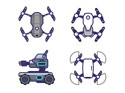 4 ICONS FREE DOWNLOAD dji icon illustration line