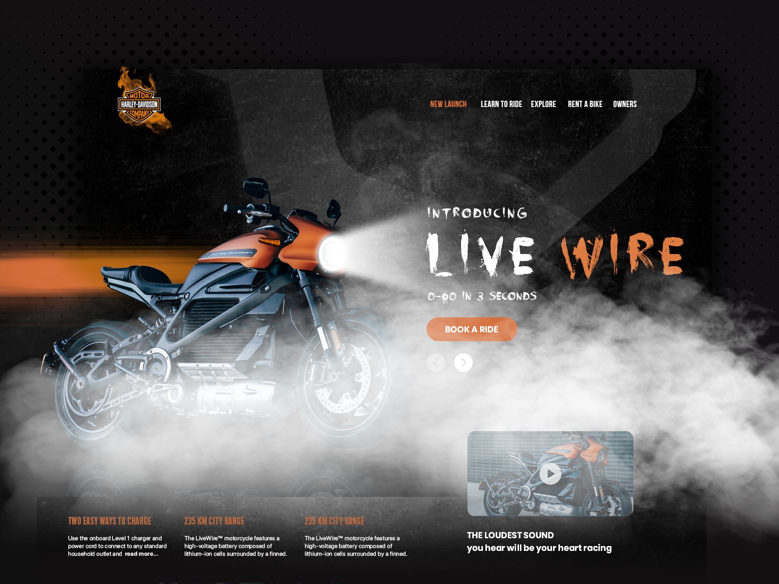 Harley Davidson - Web Page Design By Shubham Soni On Dribbble