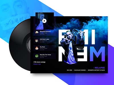 Upcoming Album Launch blue character colors design photography poster typography ui ui ux design ux web