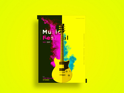 Poster - Music Festival colors design illustration poster typography ui ui ux design ux web