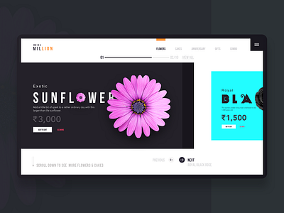 Landing Page - Flower & Gifts Retailer branding colors design photography typography ui ui ux design ux web