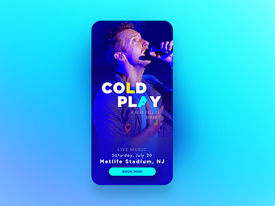 Upcoming Event app blue character colors design photography typography ui ui ux design ux