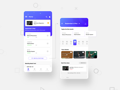 Study Plan app blue colors design mobileappdesign typography ui ui ux design ux