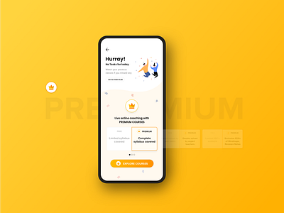 Premium app colors design premium typography ui ui ux design ux yellow