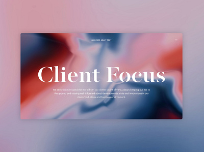 Niederer Kraft Frey color digital elegance gradient lawfirm minimal typogaphy user experience