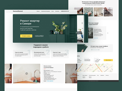 Building renovation company website figma ui website