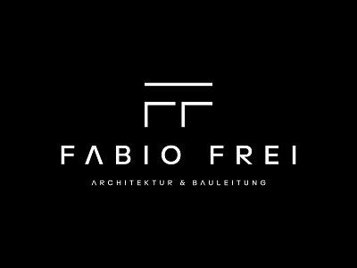 Letter FF Logo architect black white business corporate design f ff leter letter f logo monogram monogram f