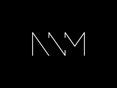 ANM Logo a architect architecture black white business corporate design letter line logo m minimal minimalist monogram n