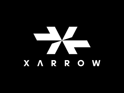 Letter X Arrow Logo arrow black white bold business corporate letter x logo modern monogram monogram x x