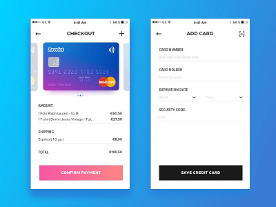 DAILY UI CHALLENGE #2 CREDIT CARD CHECKOUT by Federica on Dribbble