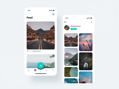 Travel App Design Project - Feed app design feed minimal mobile photography travel app ui userinterface ux