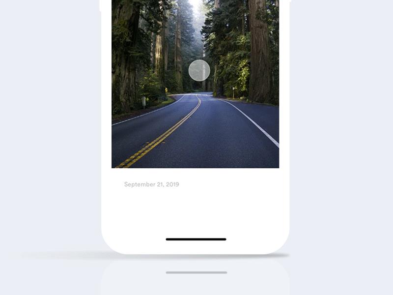 Travel App Design Project - Long press app interaction long press mobile photography travel app ui userinterface ux