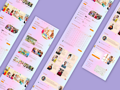 Landing page for child development center design design concept development center landing page typography ui ux