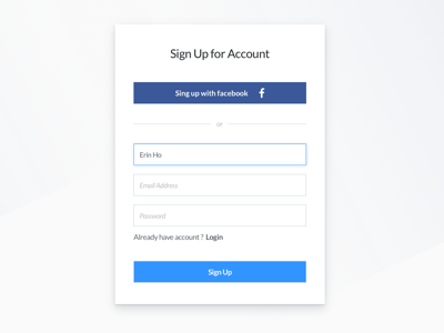 Dailyui Day 1 Sign Up daily sign up ui