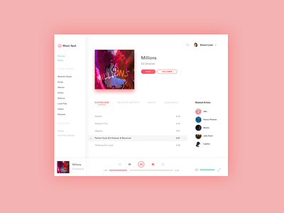 Dailyui   Day  9 Music Player