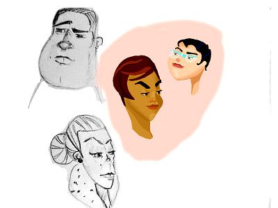 Character design (in progress) character design digitalpainting sketching