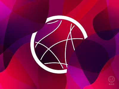 Wave concept gradient graphic design illustrator logo vector