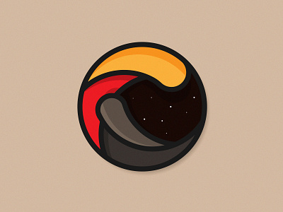 🌋• Eruption concept graphic design illustration illustrator logo vector
