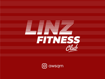 Linz Fitness Club branding club fitness logo malaysia minimal typography