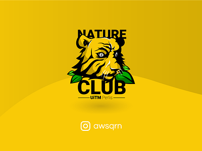 Nature Club UiTM Perlis Logo branding club logo malaysia nature tiger