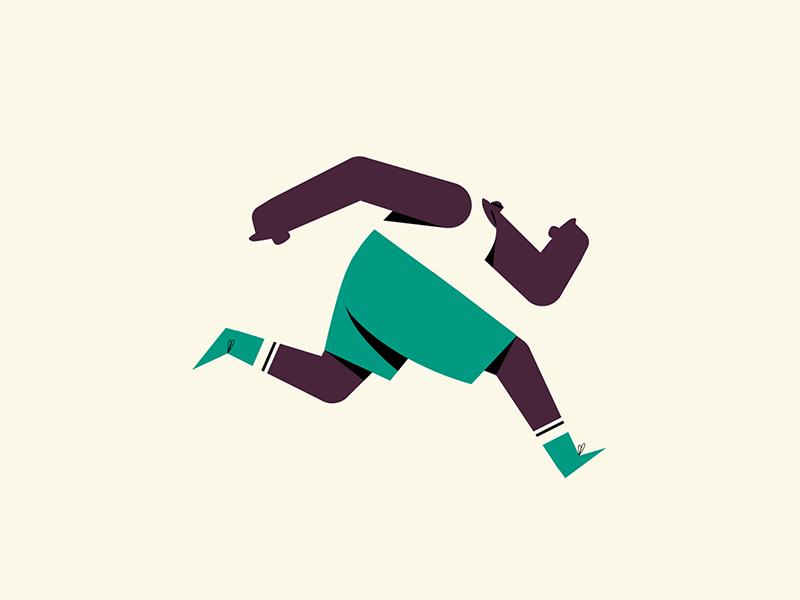 Running time animation cycle graphic design motion motion graphics run run cycle vector vector art