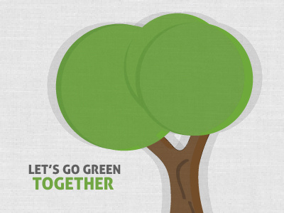 Go Green design illustration