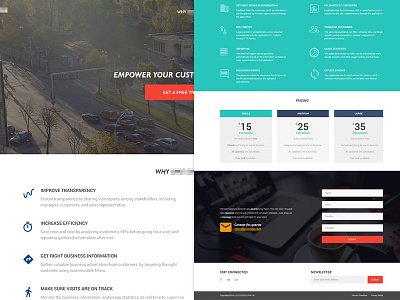 WIP - Landing Page Full View landing page website