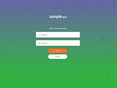 Login UI for Mobile Application