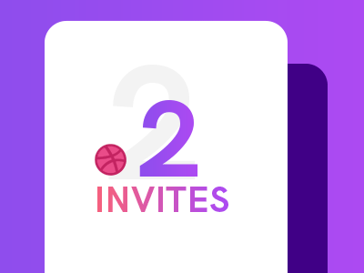 2 Invites Available. 2 available invites