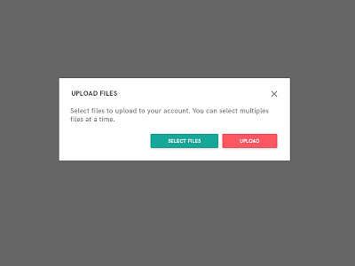 Popup - File Upload UI