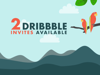 2 Dribbble Invite! dribbble invite