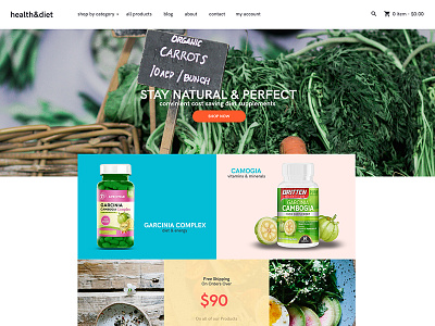 [Sample] Shopify Template for dietary supplements