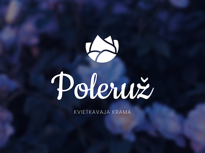Poleruz - Flower Shop Logo branding design flat flower flower shop logo logo design logotype vector
