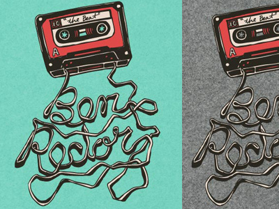 Ben Rector : Cassette Tee art ben rector cassette illustration invisibleelement shirt t shirt tee type