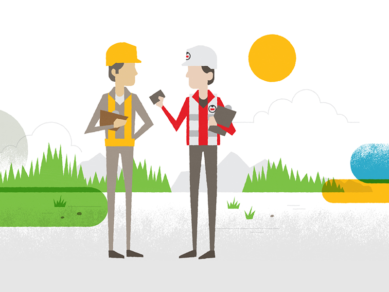 T.D.Williamson Style Frame midcenturymodern safety pipeline nature character illustration design art direction styleframes