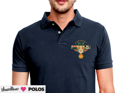 Majorly Awesome : Polo design embroidery invisibleelement polo shirt tee threadless tshirt typography