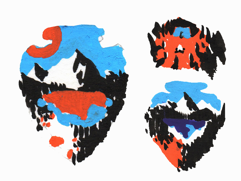 Wester Odyssey - Studies arrowhead sketch nature lake glacier glacier national park mountain illustration