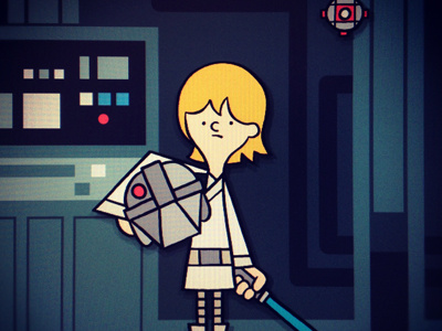 Luke Skywalker on the Millenium Falcon