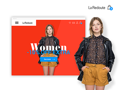 La Redoute Discount design desktop ui website