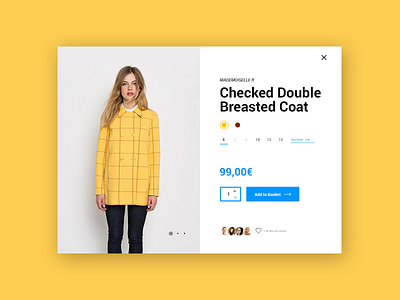 Add to Basket design desktop shop ui