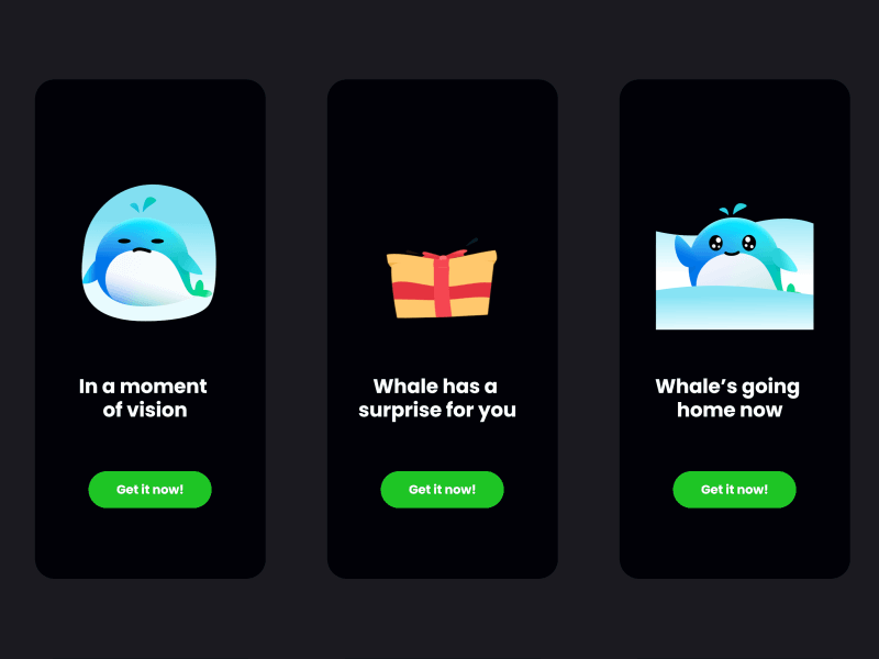 Whale stickers for you on BestChat 🥰 animation graphic design ui