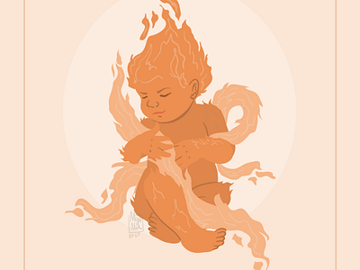 Fire elemental baby