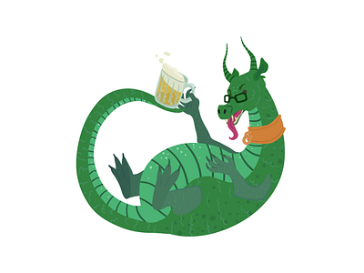 Partying dragon