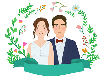 Cartoon couple