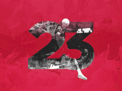 Number Collection - Michael Jordan basket ball basketball bulls chicago bulls jordan michael jordan red sport sports